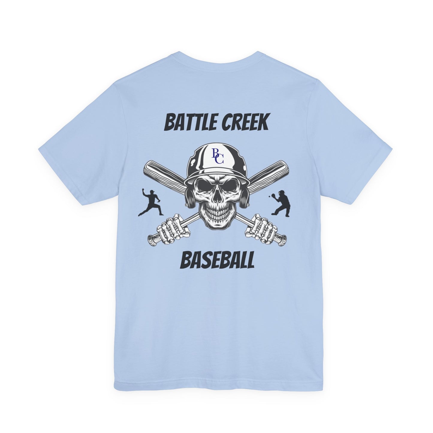 Battle Creek baseball Crossbones - Unisex Jersey Short Sleeve Tee