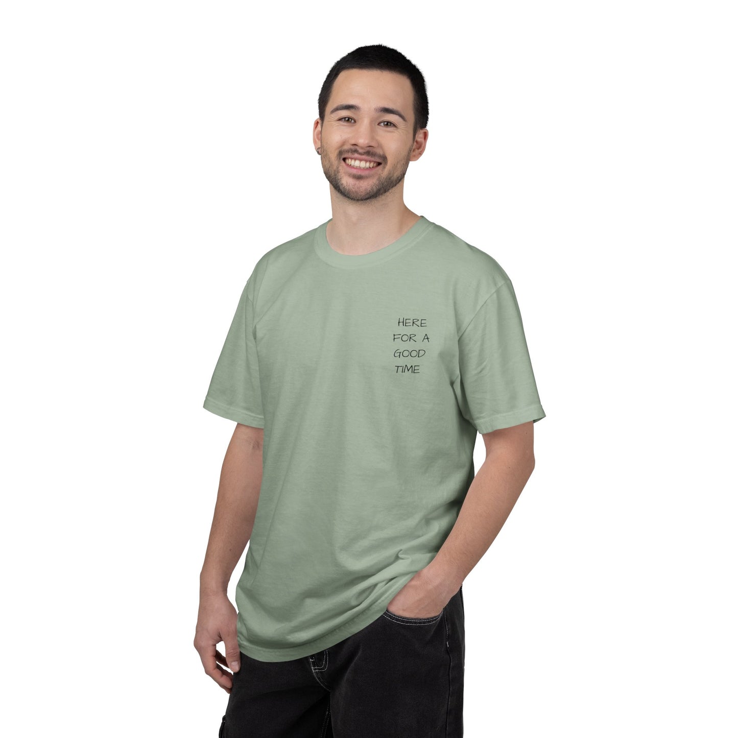 MAF - Here for a good time - Unisex Garment-Dyed T-shirt
