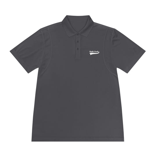 BC - White Logo - Men's Sport Polo Shirt