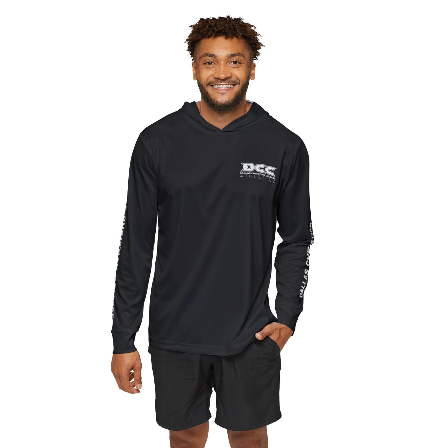 DCC - White Logo - Men's Sports Warmup Hoodie (AOP)