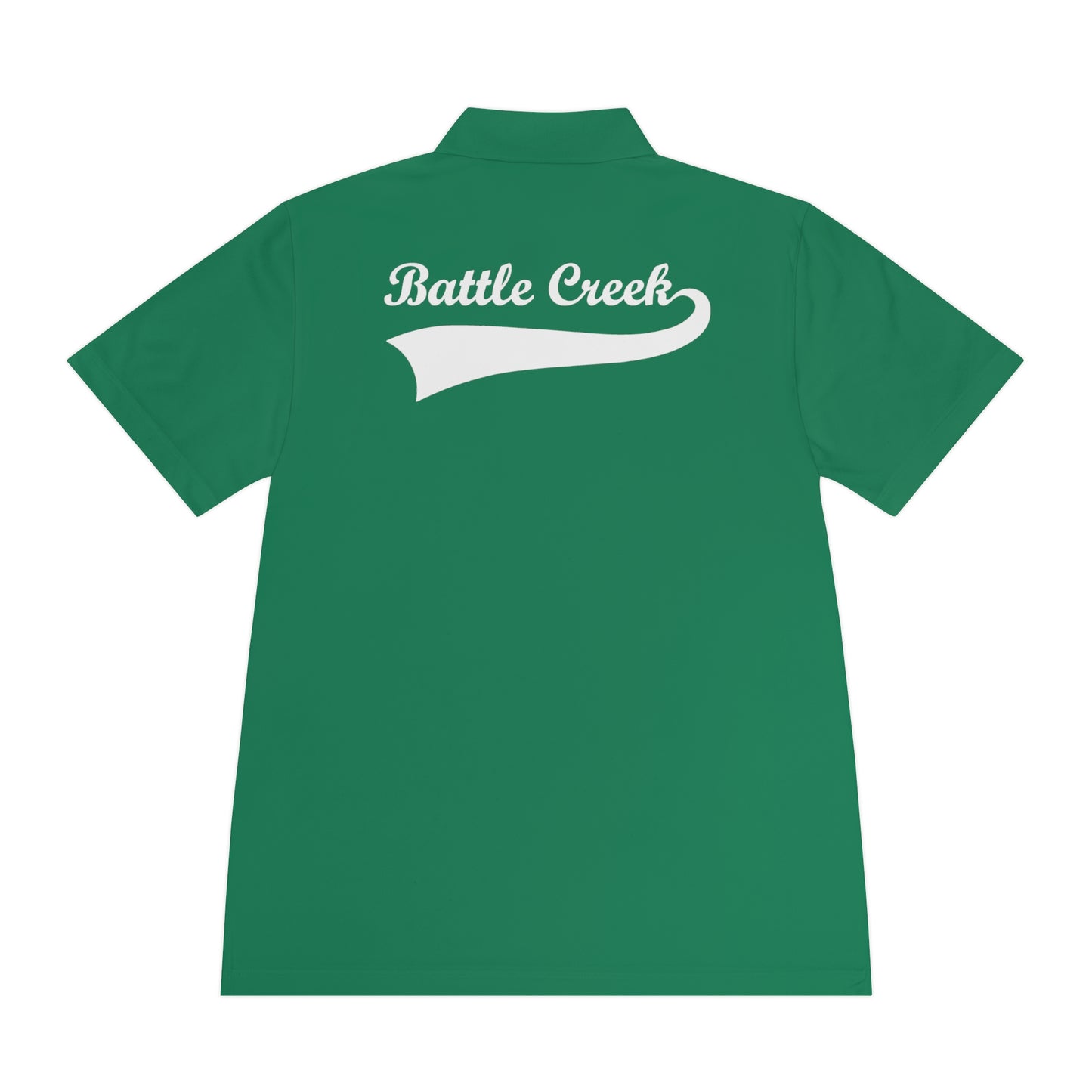 BC - White Logo - Men's Sport Polo Shirt