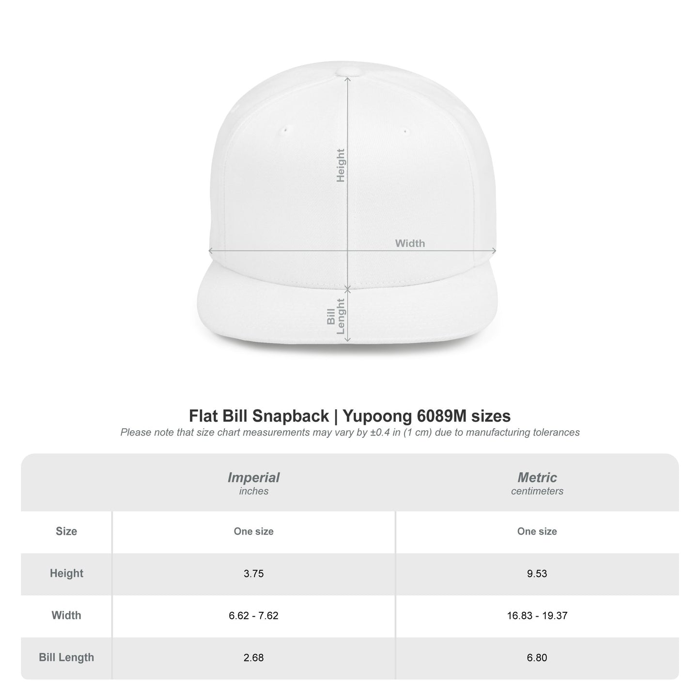 DCC - White Logo - Flat Bill Snapback