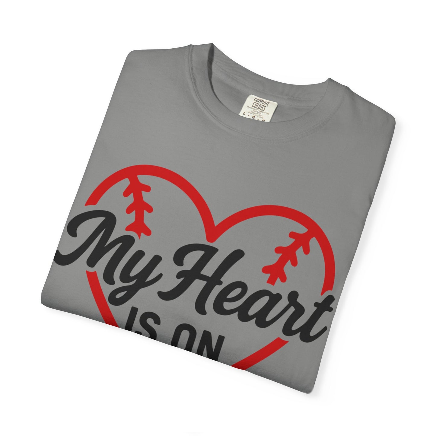 BC - My Heart Is On The Field - Unisex Garment-Dyed T-shirt