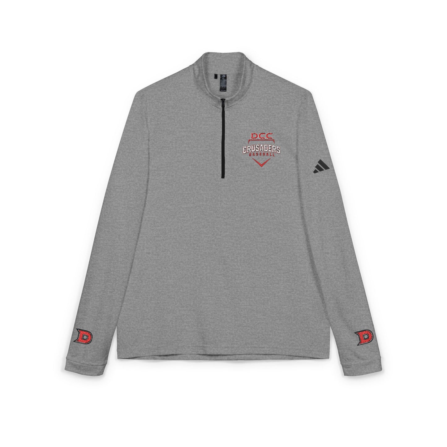 DCC - Red Logo - adidas® Quarter-Zip Pullover (Embroidery)