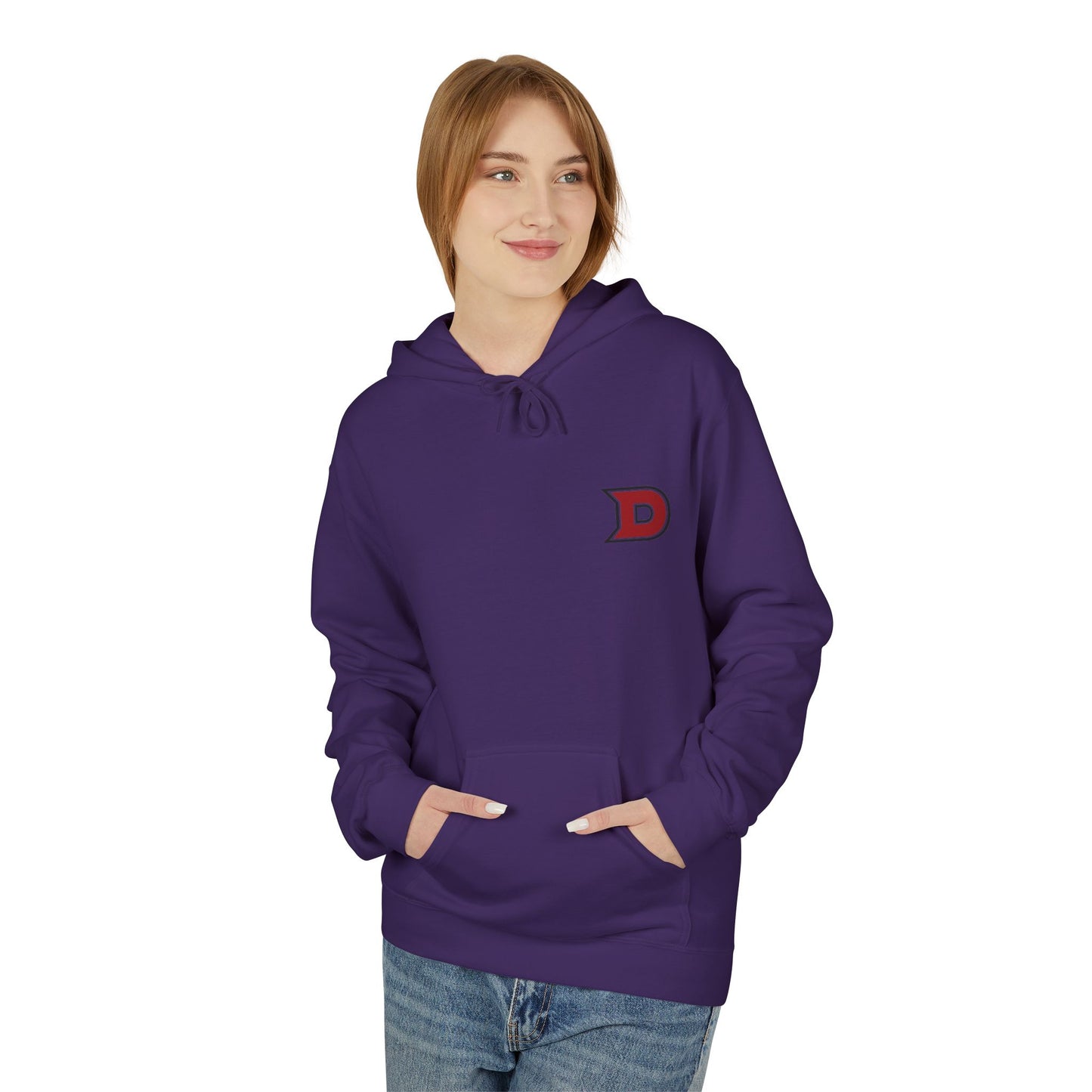 DCC - Red Logo - Unisex Midweight Softstyle Fleece Hoodie
