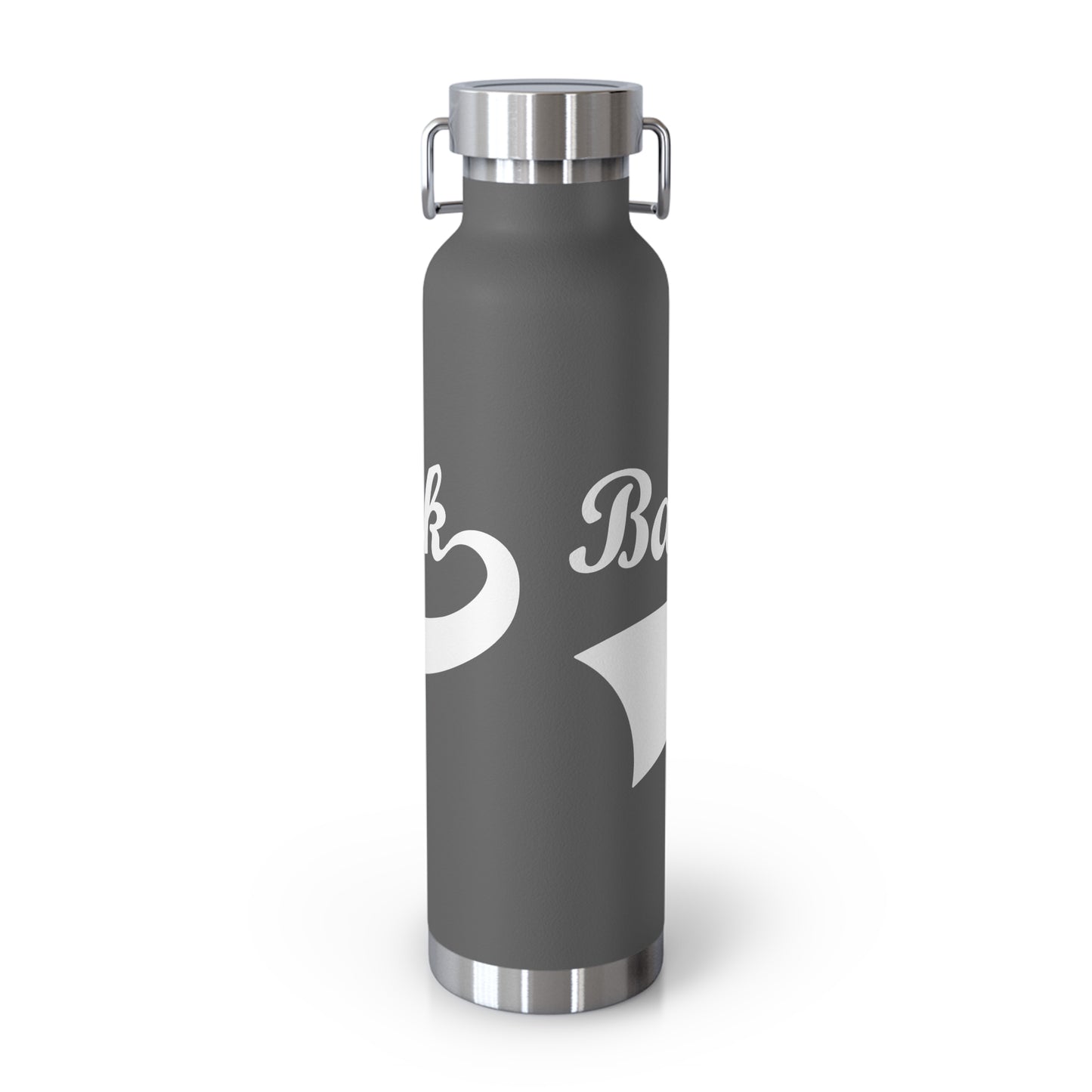BC White Logo Copper Vacuum Insulated Bottle, 22oz