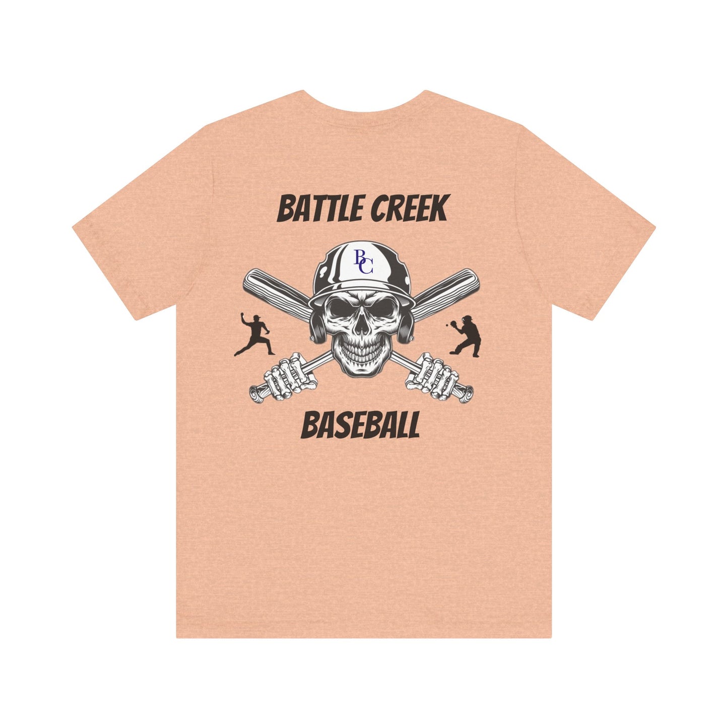 Battle Creek baseball Crossbones - Unisex Jersey Short Sleeve Tee
