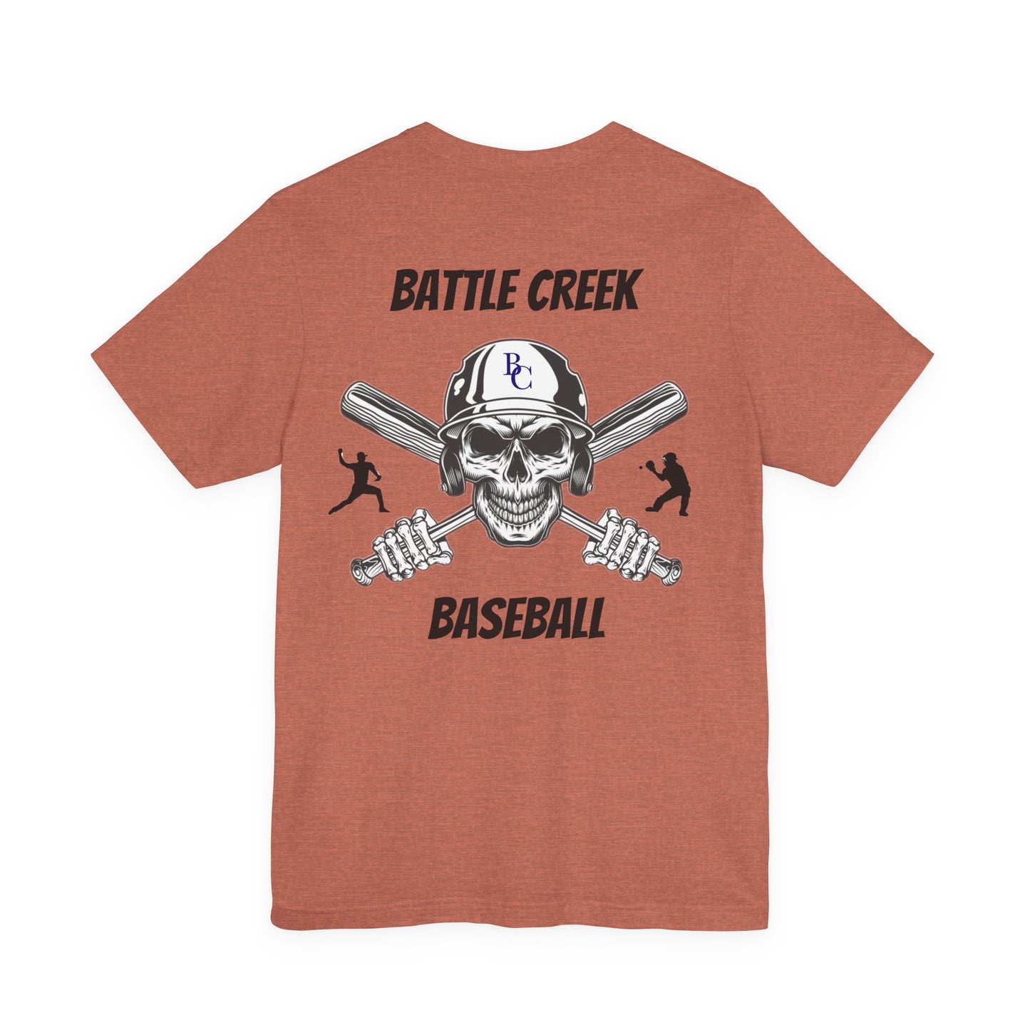 Battle Creek baseball Crossbones - Unisex Jersey Short Sleeve Tee