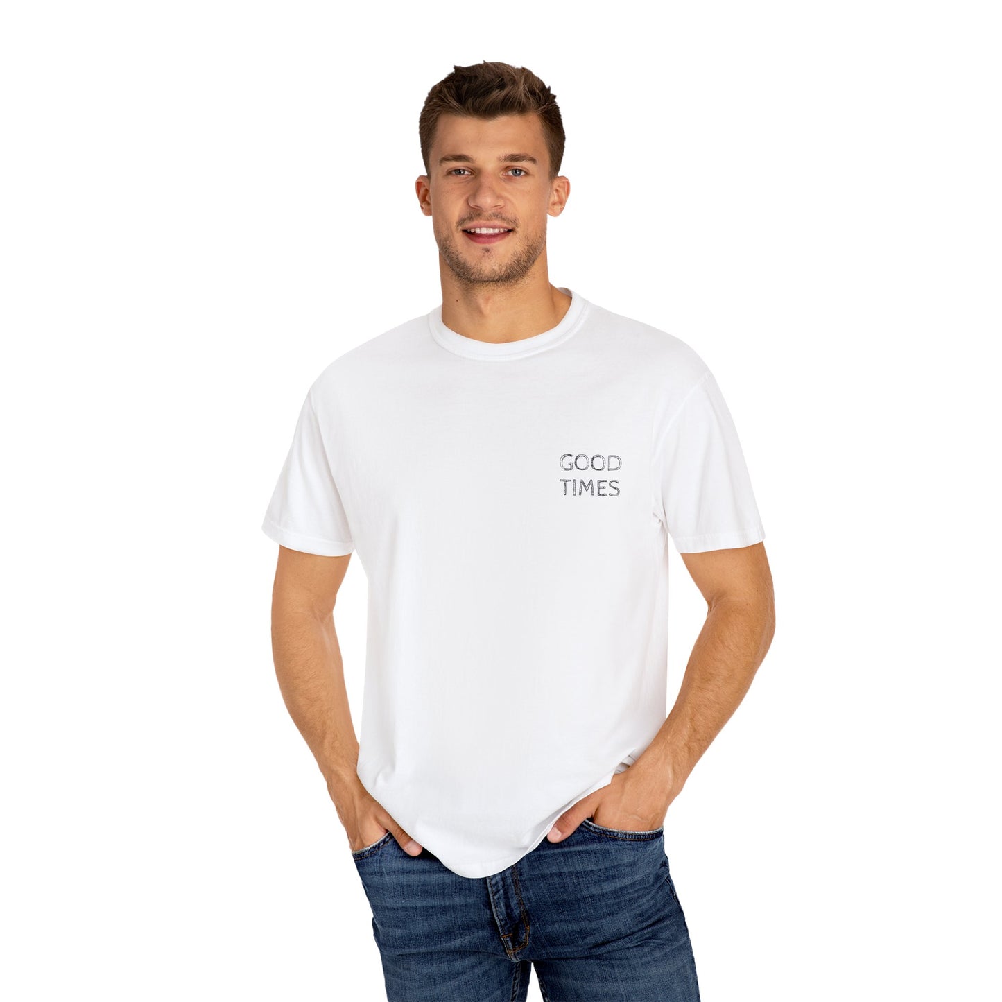 MAF - Here for a good time - Unisex Garment-Dyed T-shirt
