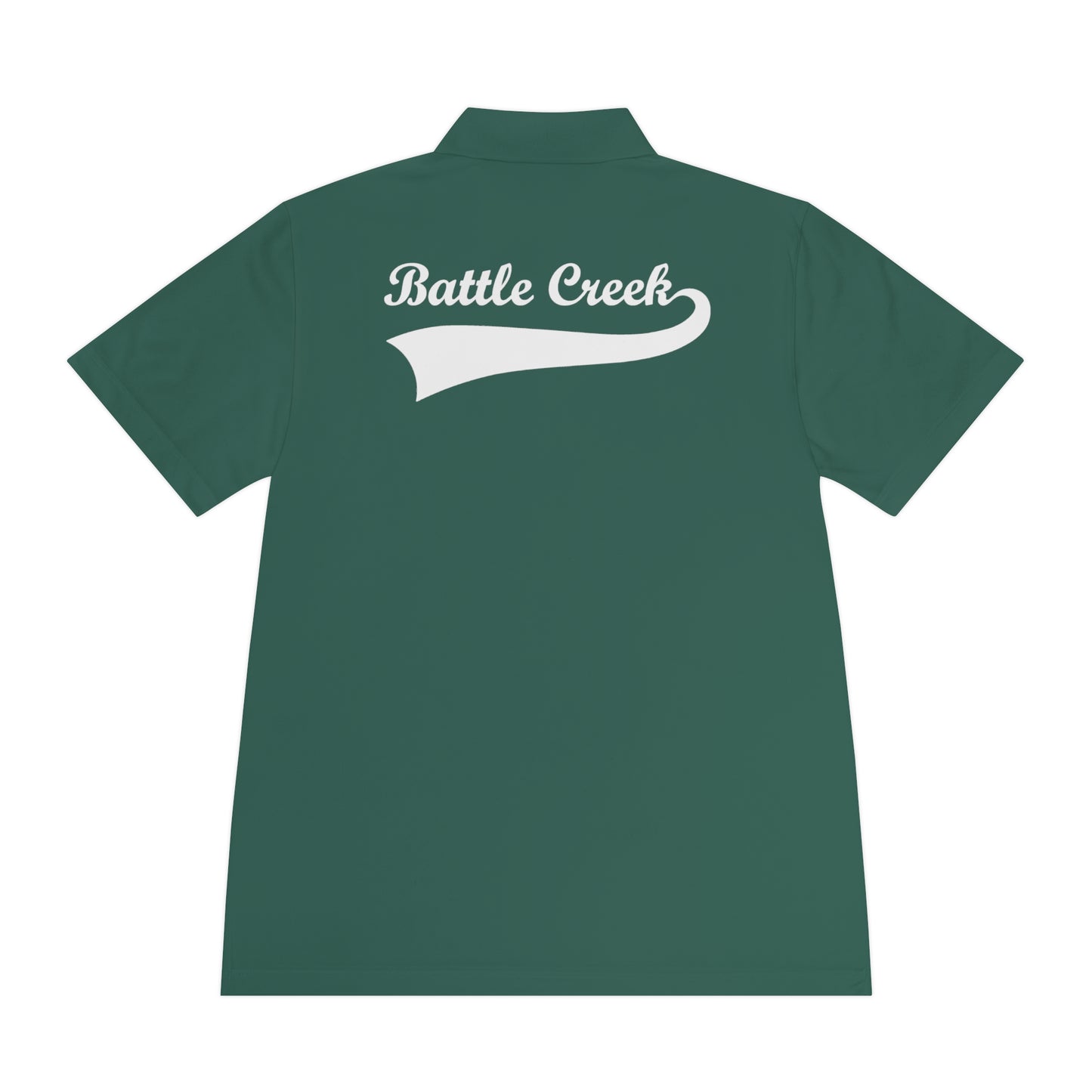 BC - White Logo - Men's Sport Polo Shirt