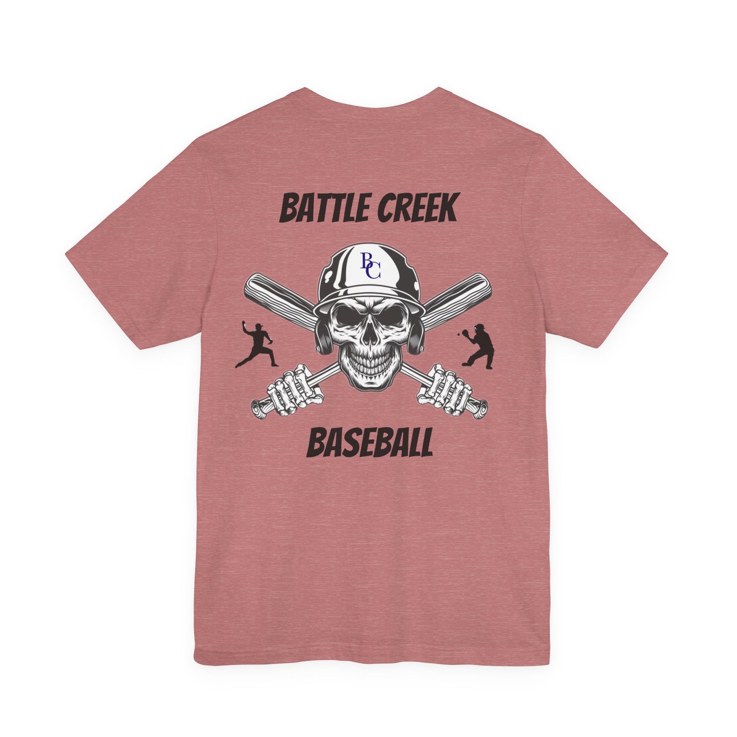 Battle Creek baseball Crossbones - Unisex Jersey Short Sleeve Tee