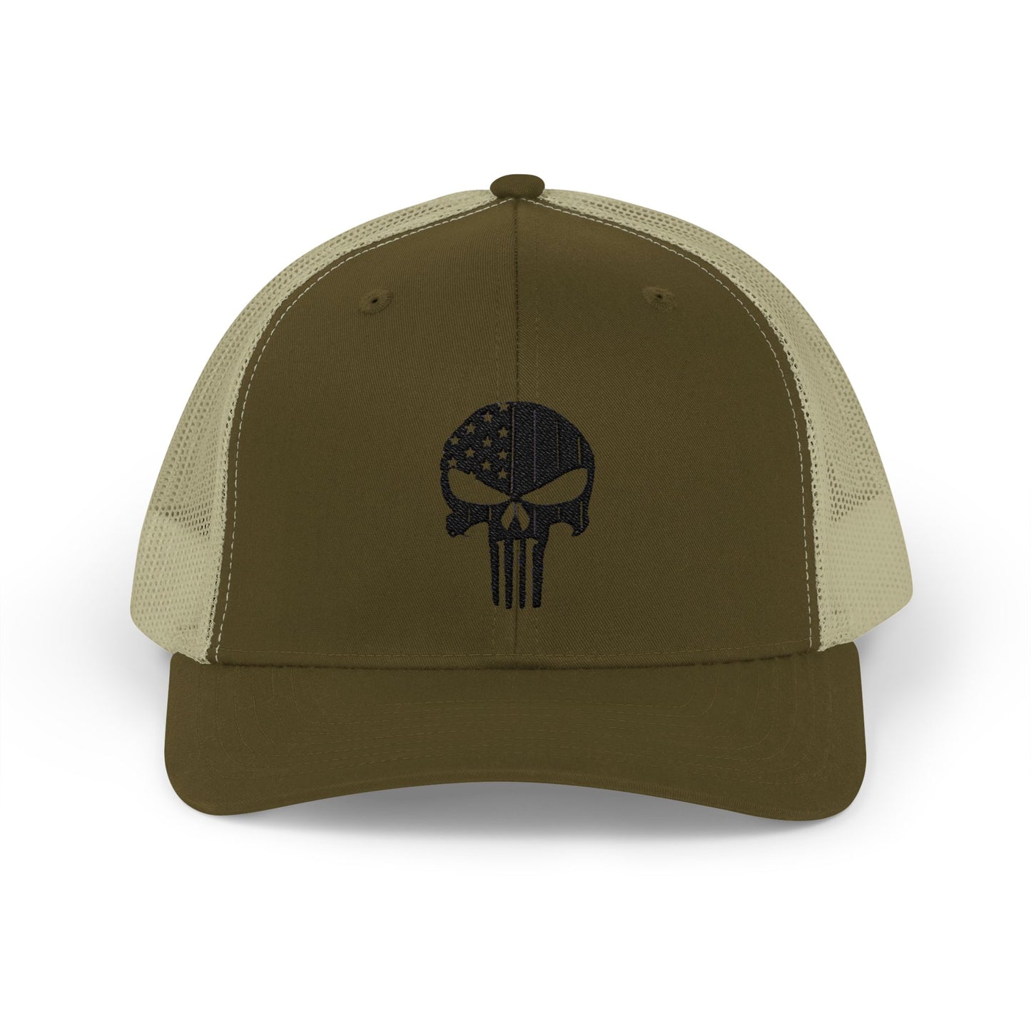 Skull Snapback Trucker Cap