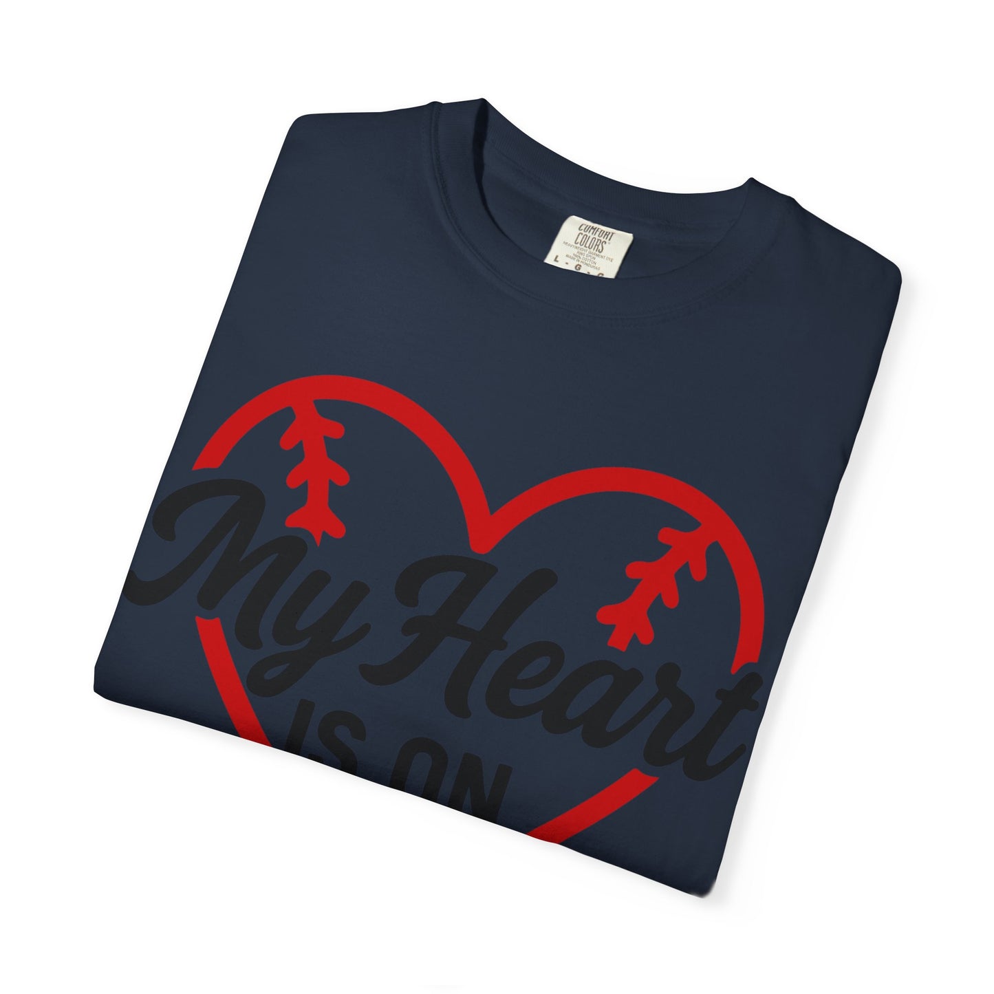 BC - My Heart Is On The Field - Unisex Garment-Dyed T-shirt