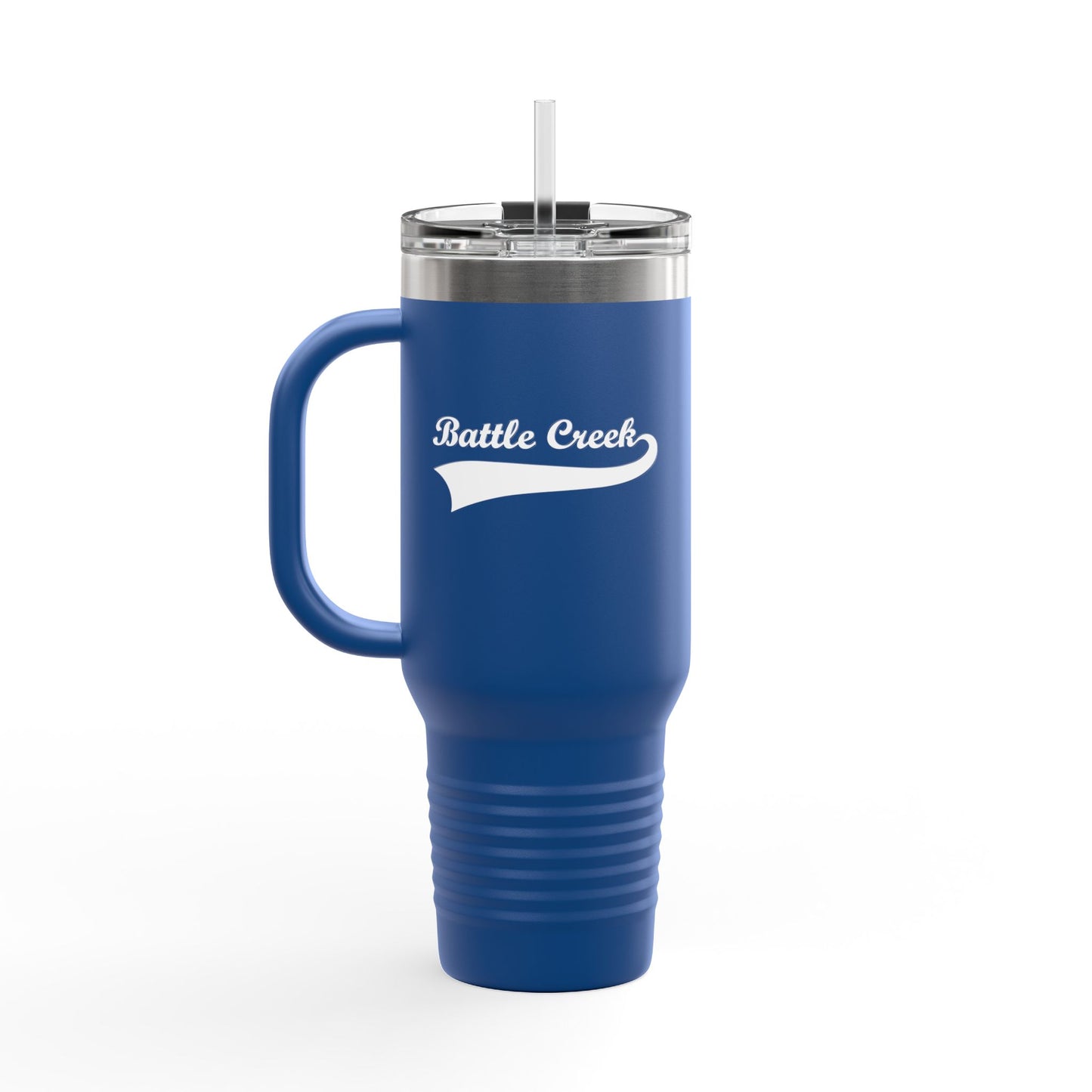 BC White Logo Insulated Travel Mug, 40oz