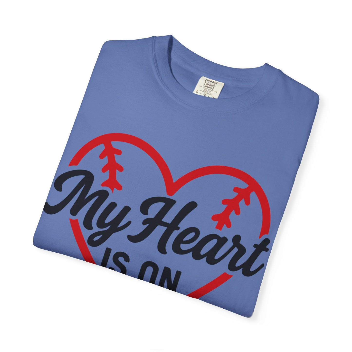 BC - My Heart Is On The Field - Unisex Garment-Dyed T-shirt