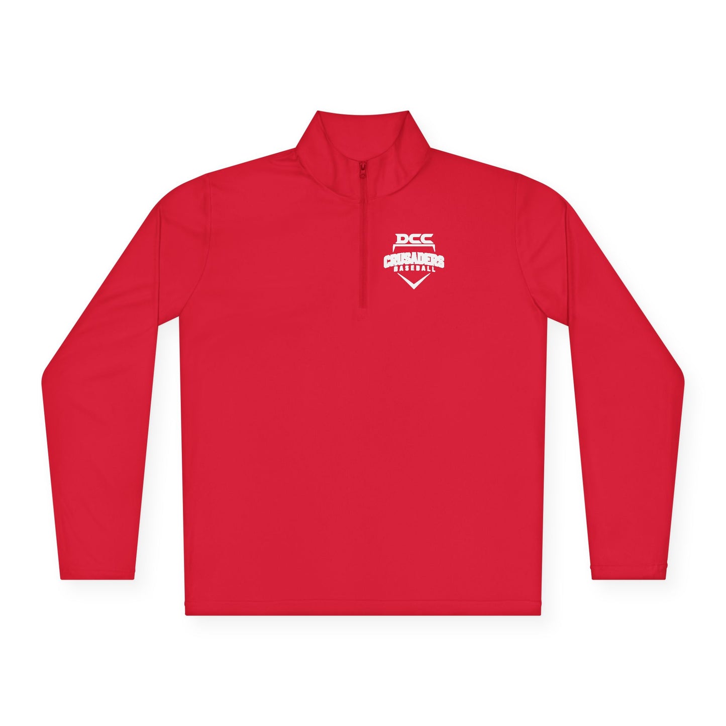 DCC - White Logo - Unisex Quarter-Zip Pullover
