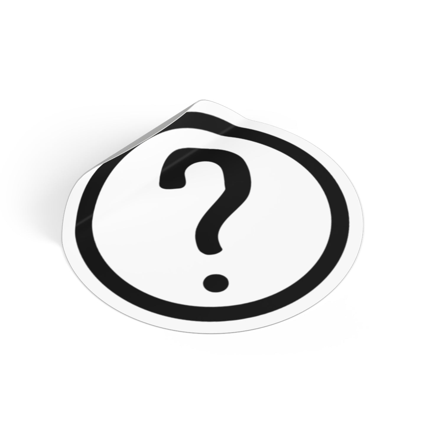 ? - Round Vinyl Stickers