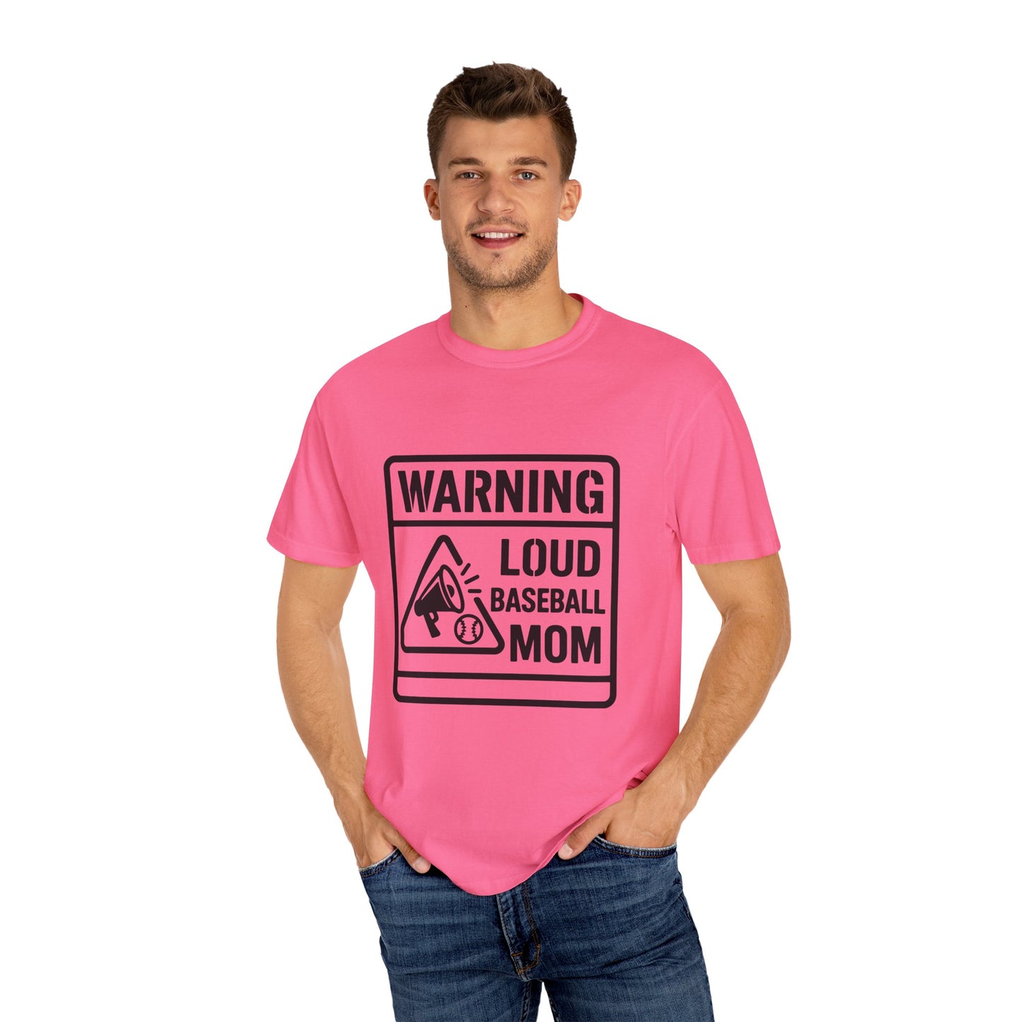 BC - Warning Loud Baseball Mom - Unisex Garment-Dyed T-shirt