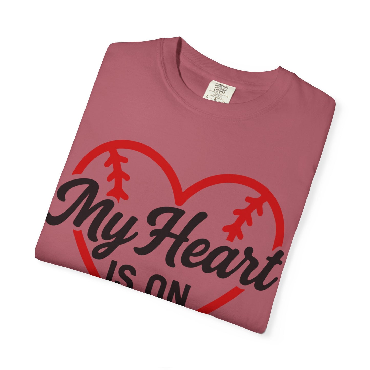 BC - My Heart Is On The Field - Unisex Garment-Dyed T-shirt