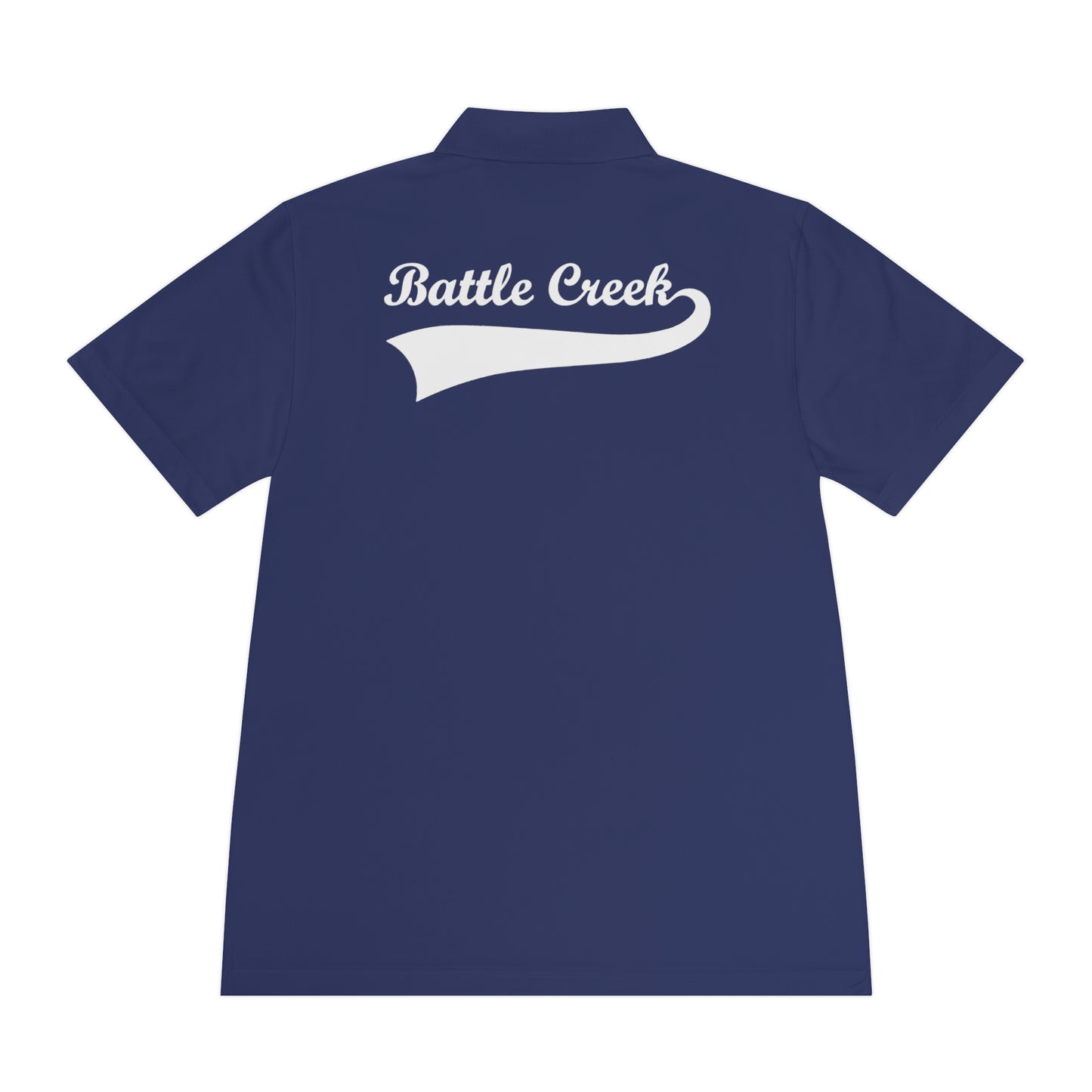 BC - White Logo - Men's Sport Polo Shirt