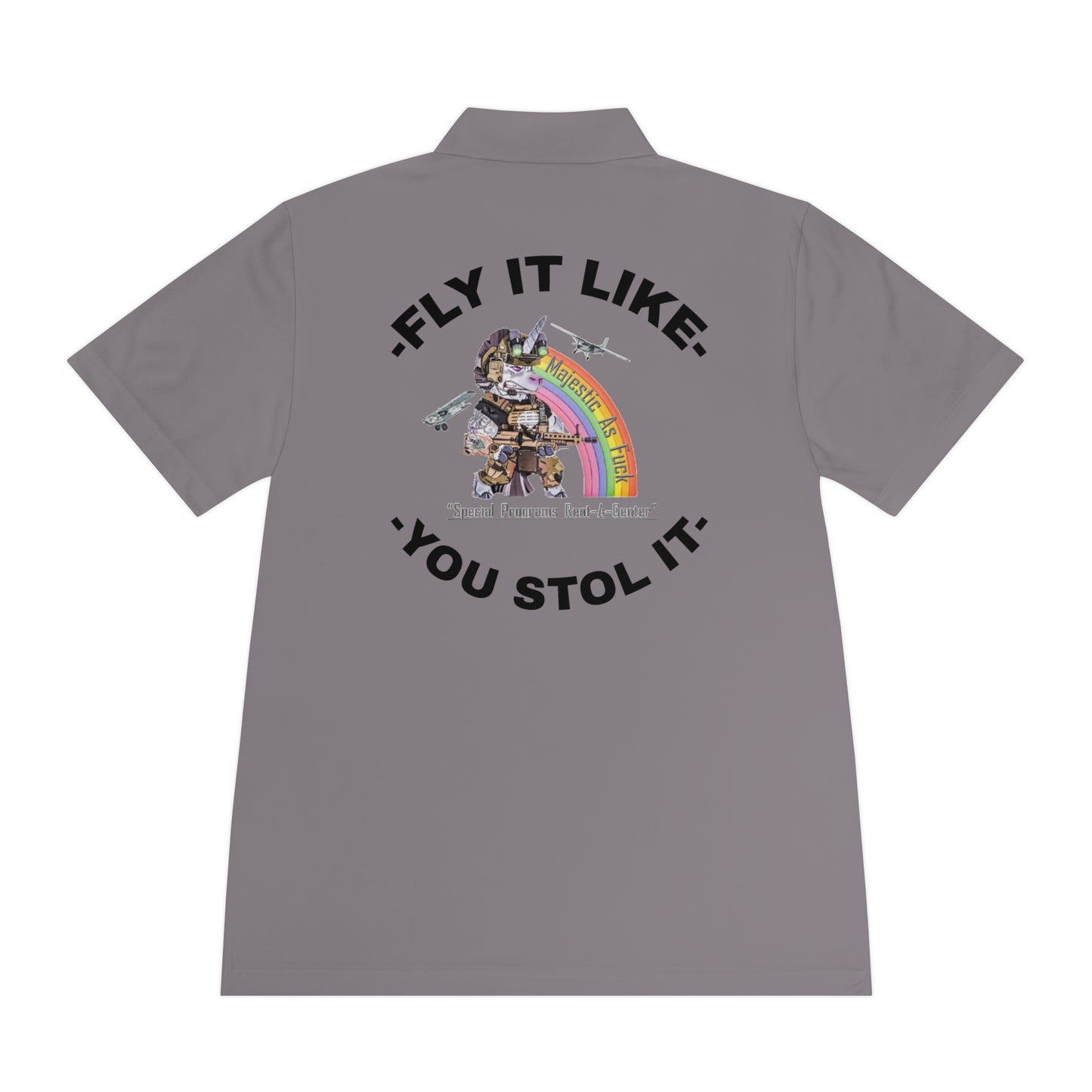 MAF - FLY IT LIKE YOU STOL IT - Men's Sport Polo Shirt