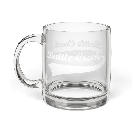 BC - Glass Coffee Mug, 12.25oz (Engraving)
