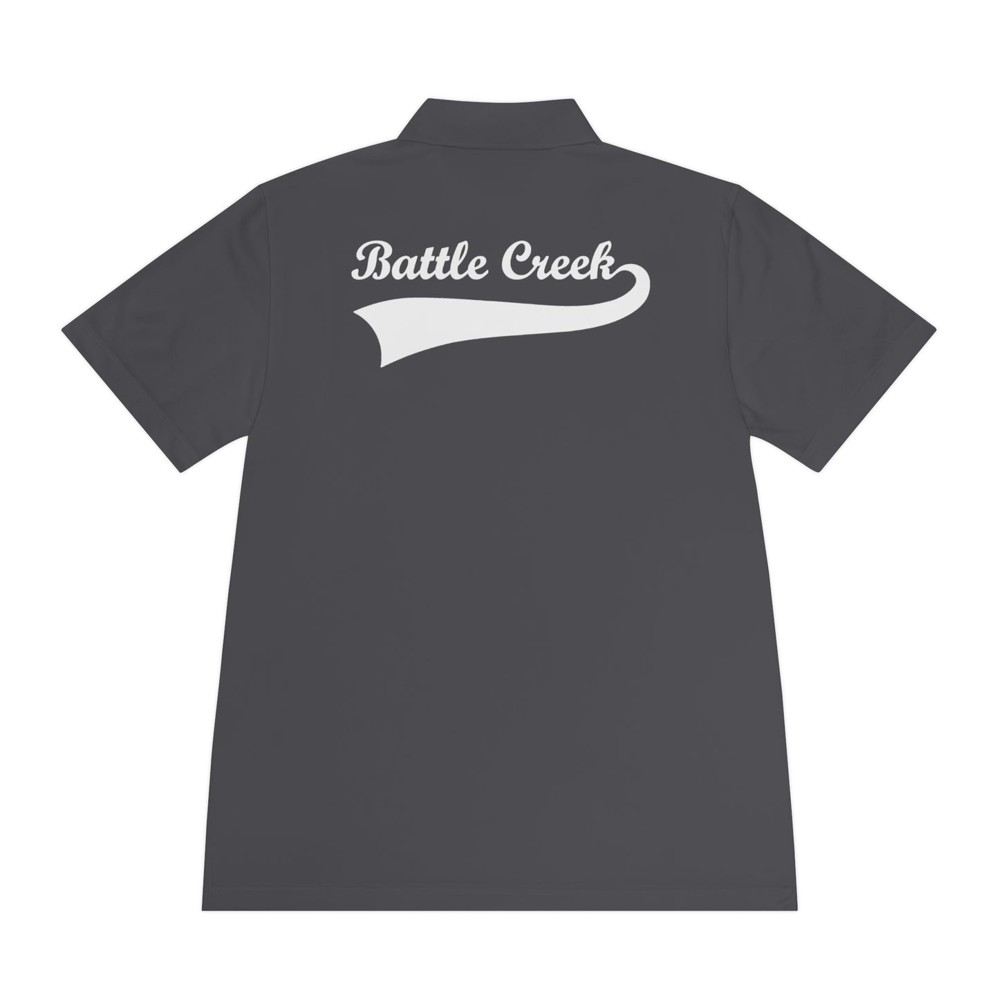 BC - White Logo - Men's Sport Polo Shirt