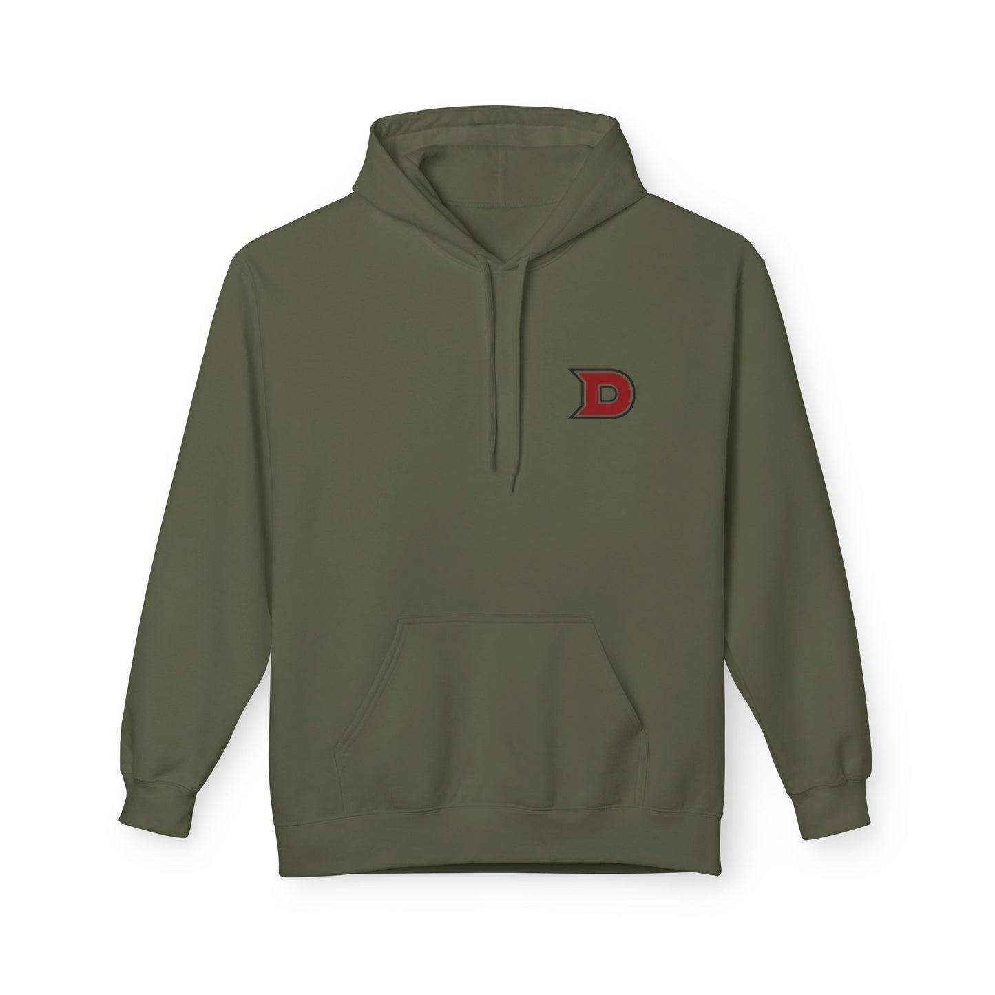 DCC - Red Logo - Unisex Midweight Softstyle Fleece Hoodie