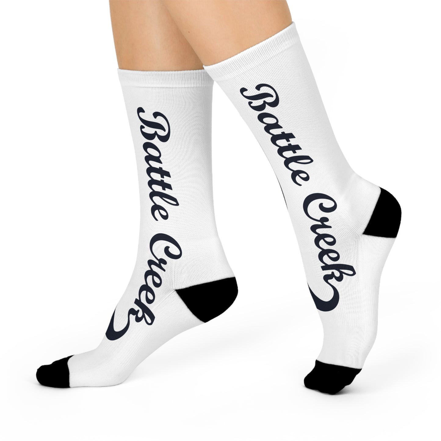 BC Blue Logo Cushioned Crew Socks