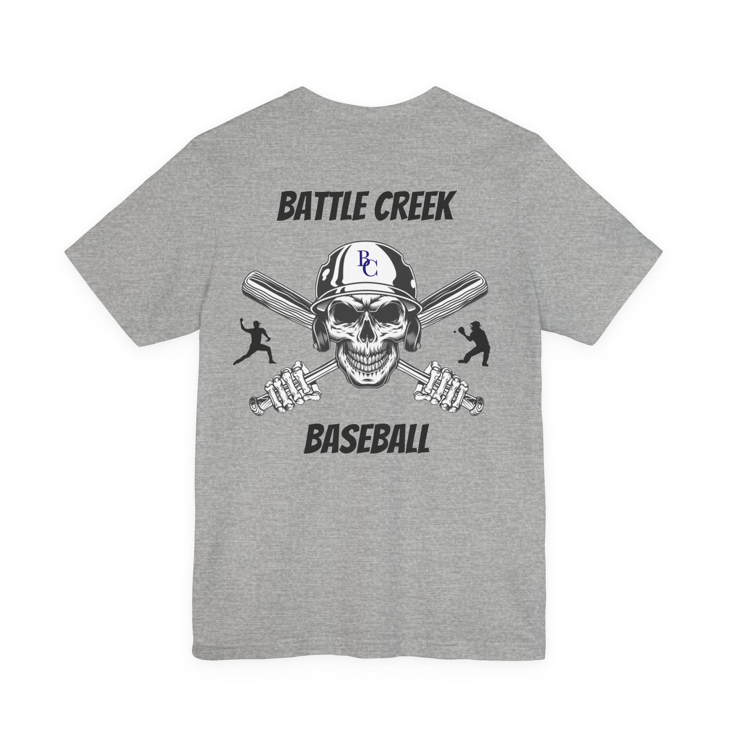 Battle Creek baseball Crossbones - Unisex Jersey Short Sleeve Tee