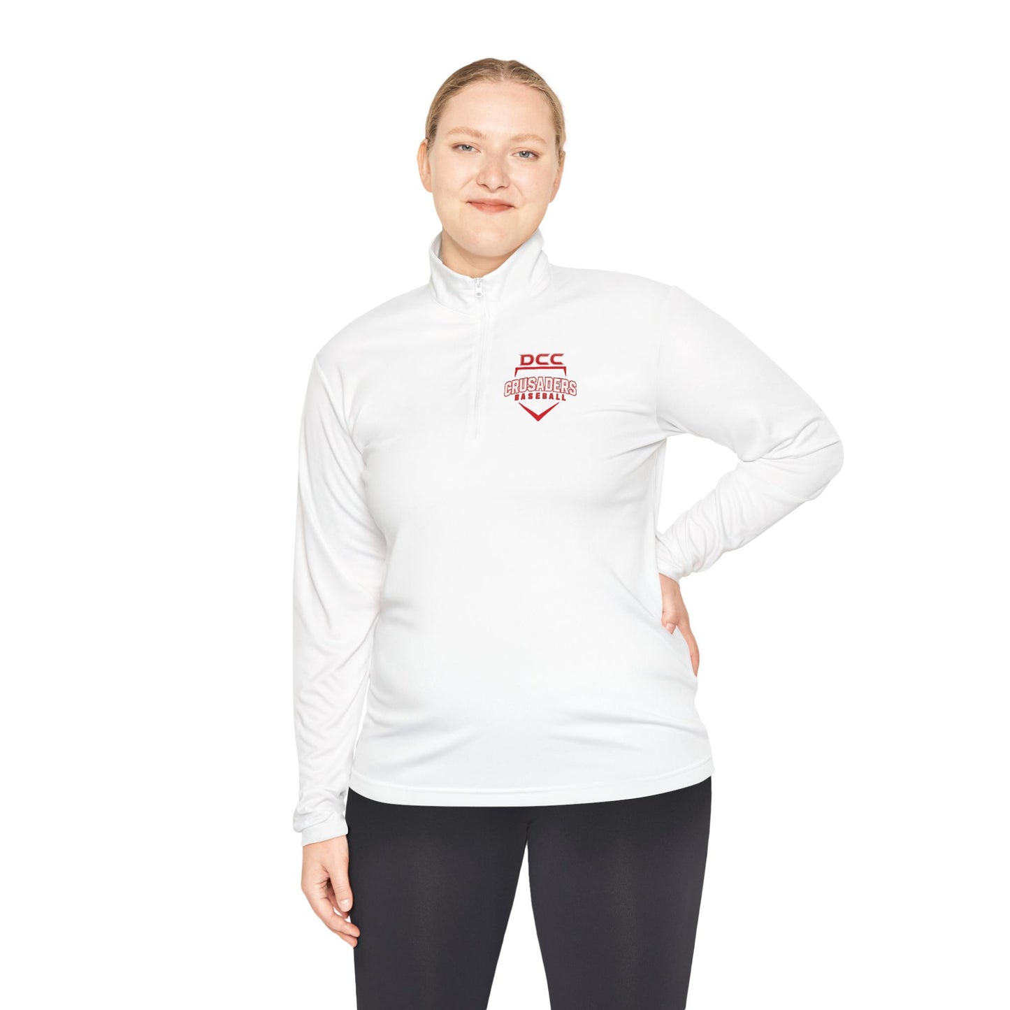DCC - Red Logo - Unisex Quarter-Zip Pullover