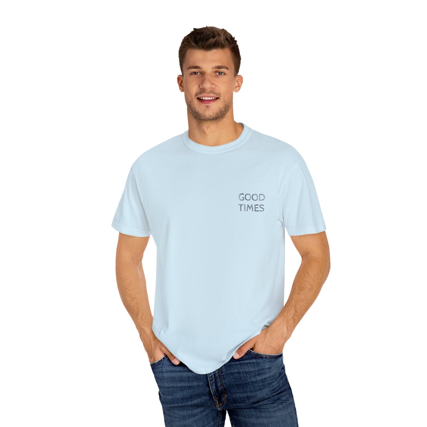 MAF - Here for a good time - Unisex Garment-Dyed T-shirt