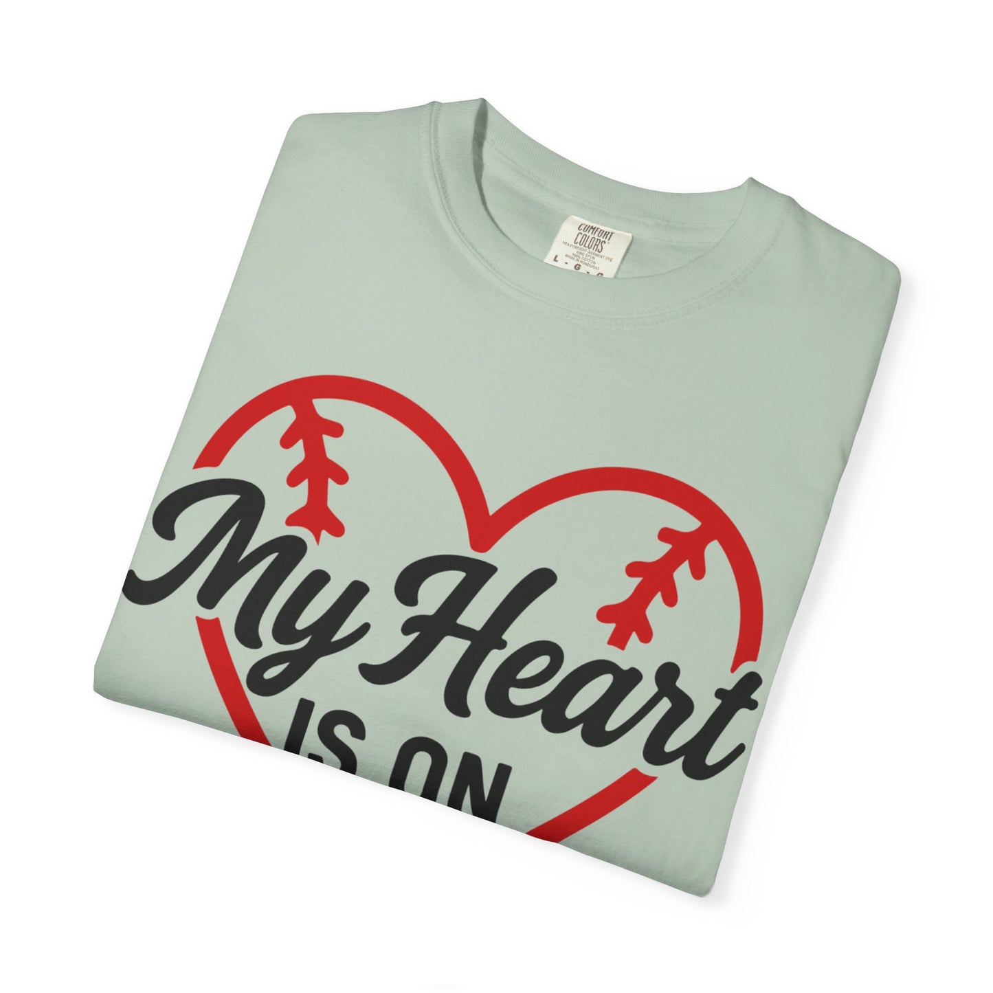 BC - My Heart Is On The Field - Unisex Garment-Dyed T-shirt