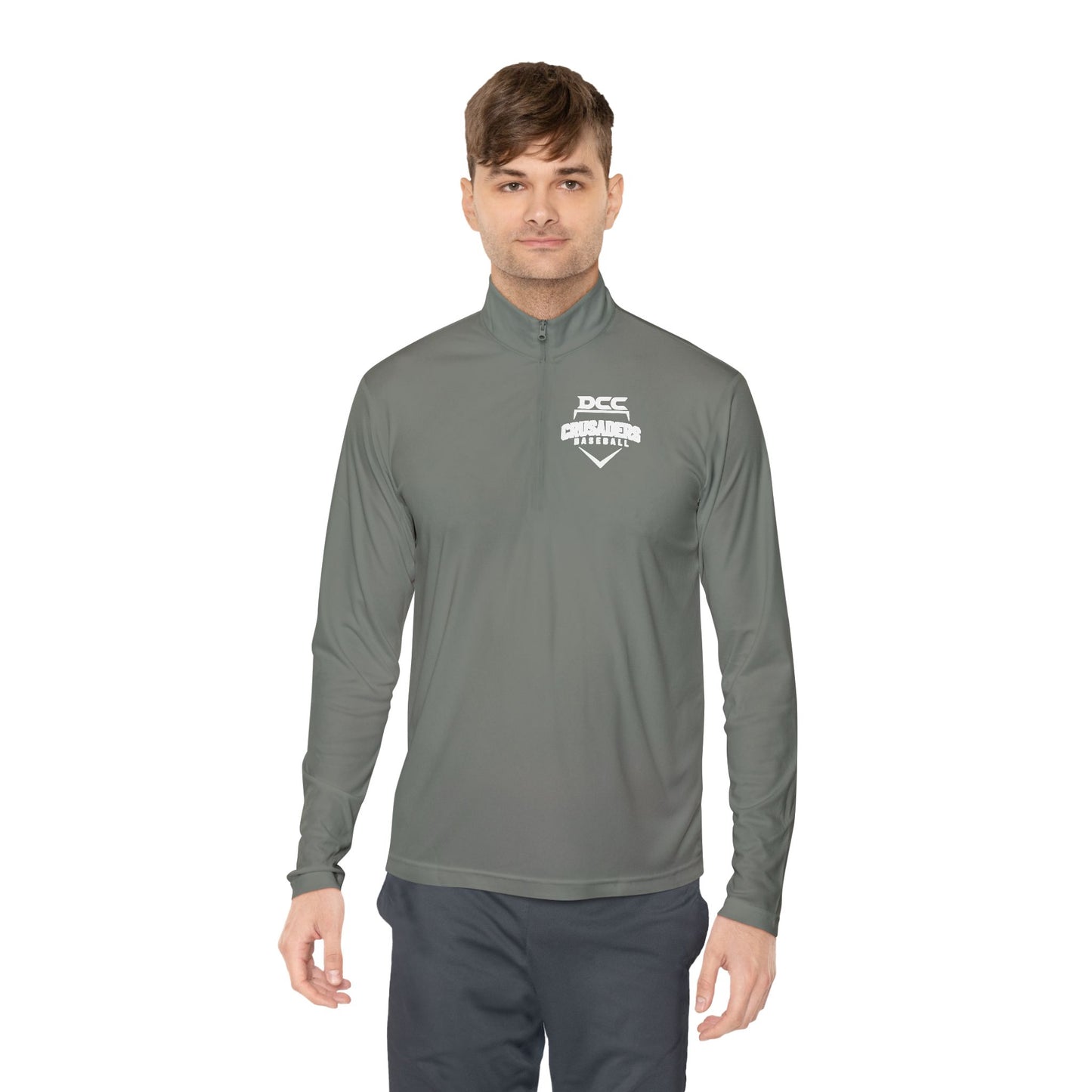 DCC - White Logo - Unisex Quarter-Zip Pullover