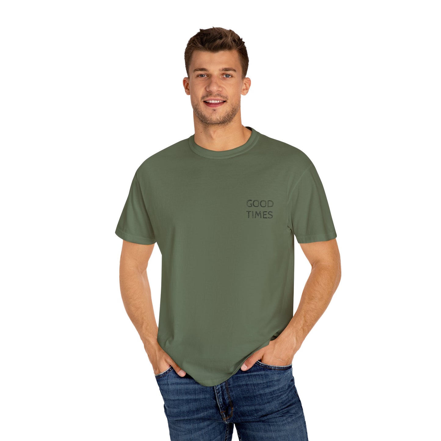 MAF - Here for a good time - Unisex Garment-Dyed T-shirt
