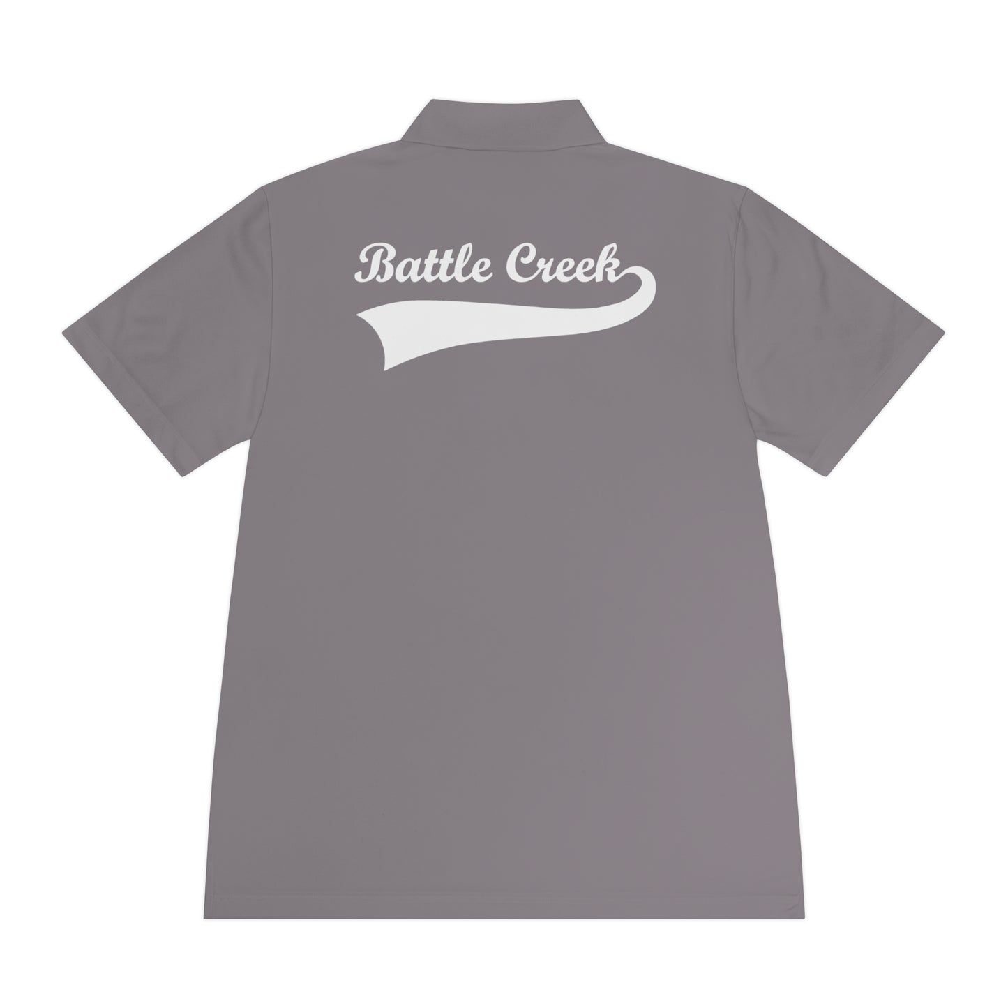 BC - White Logo - Men's Sport Polo Shirt