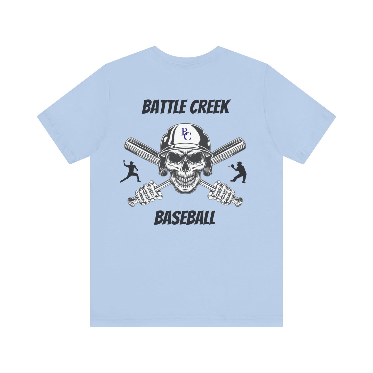 Battle Creek baseball Crossbones - Unisex Jersey Short Sleeve Tee