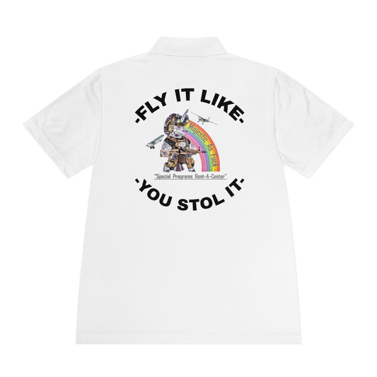 MAF - FLY IT LIKE YOU STOL IT - Men's Sport Polo Shirt