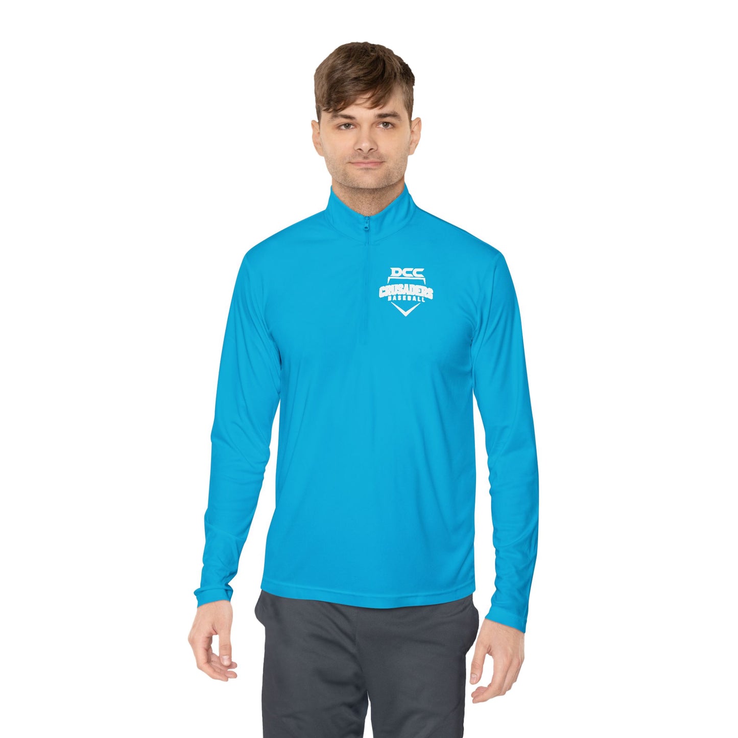 DCC - White Logo - Unisex Quarter-Zip Pullover