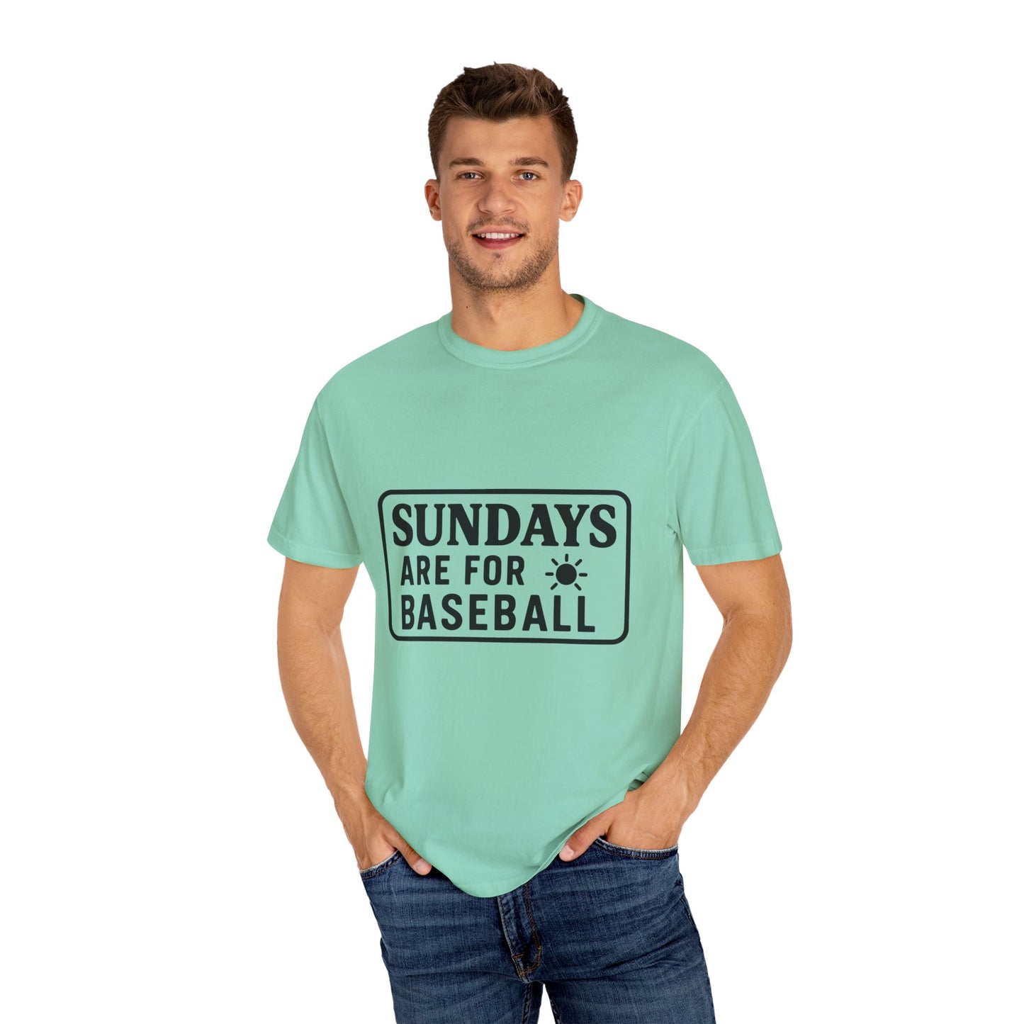 BC - Sundays Are For Baseball - Unisex Garment-Dyed T-shirt
