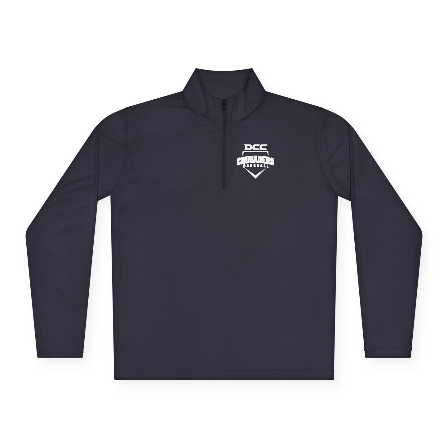 DCC - White Logo - Unisex Quarter-Zip Pullover