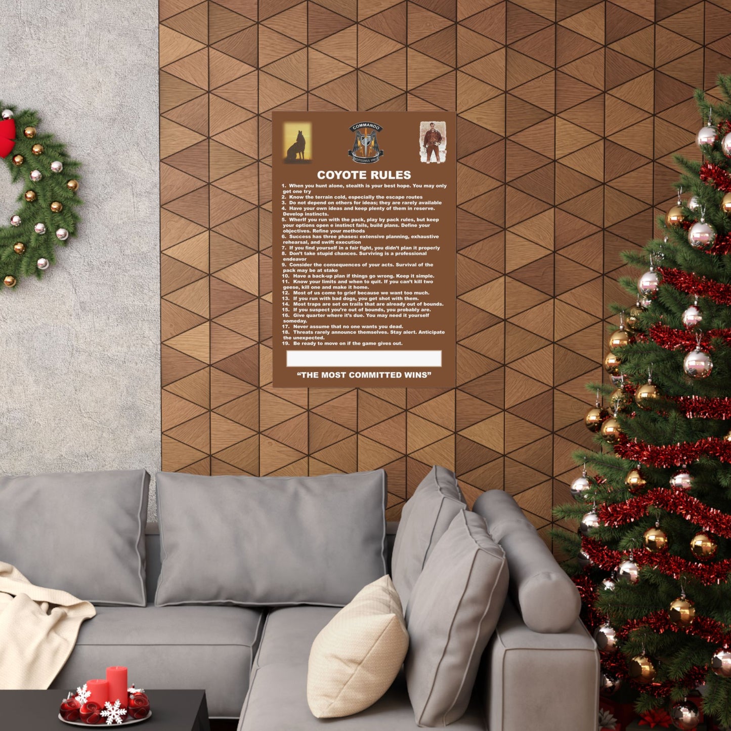 CAA - Coyote Rules - Matte Vertical Posters