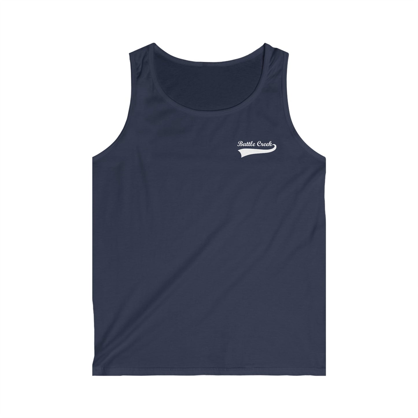 BC White Logo Men's Softstyle Tank Top