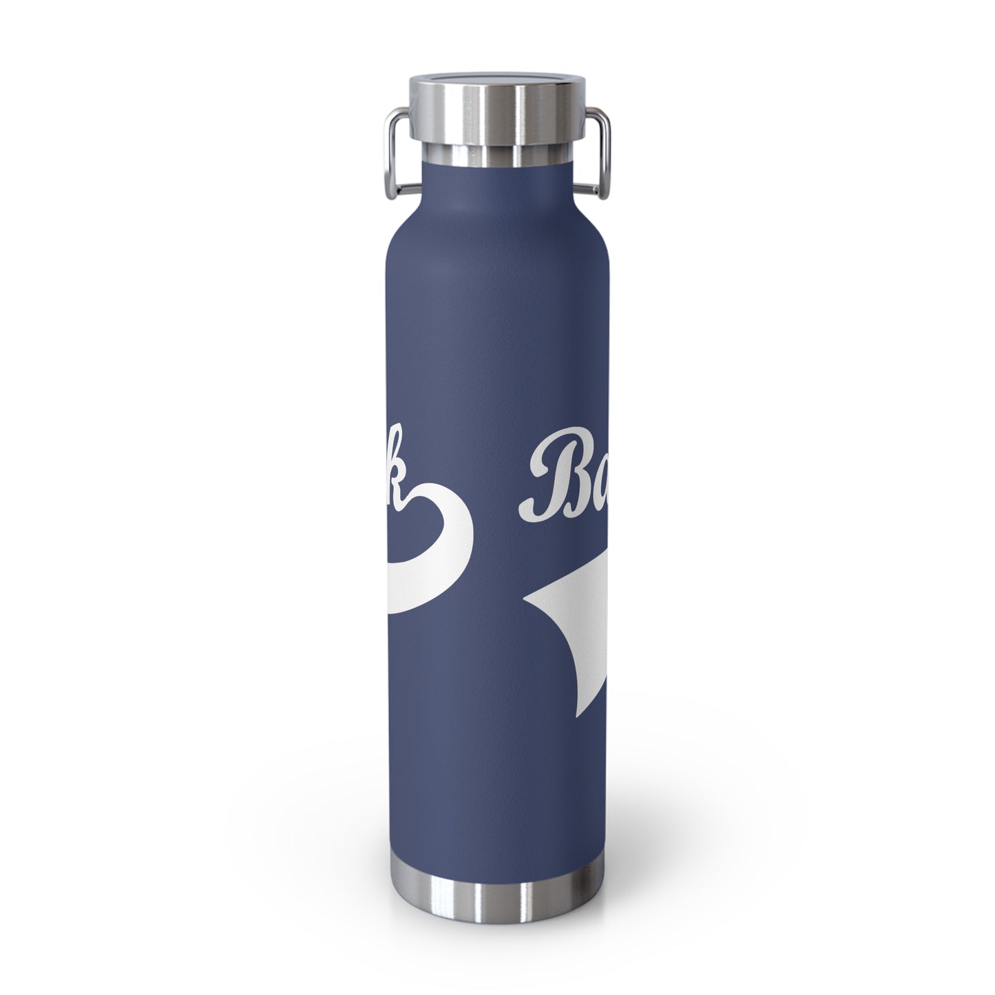 BC White Logo Copper Vacuum Insulated Bottle, 22oz