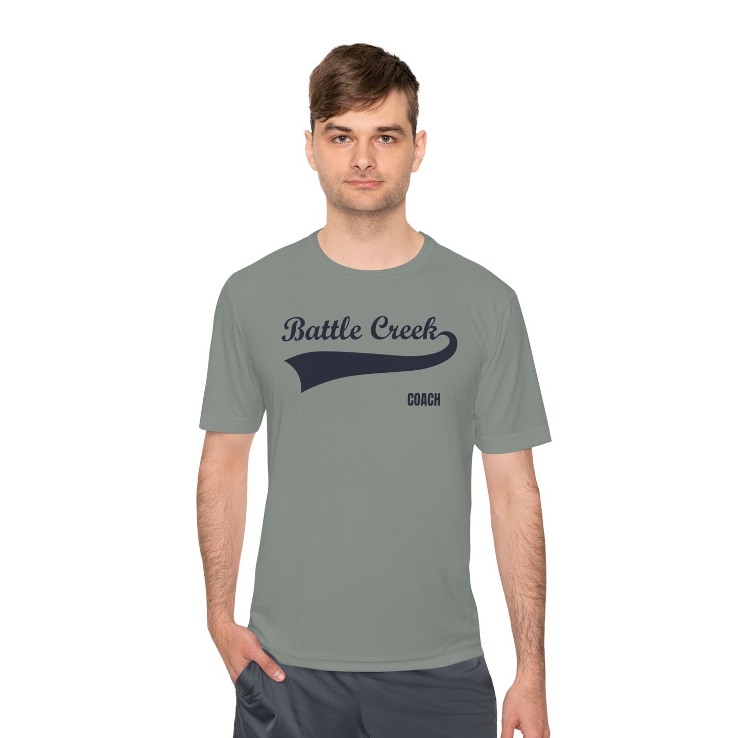 BC - COACH - Blue Logo - Unisex Moisture Wicking Tee