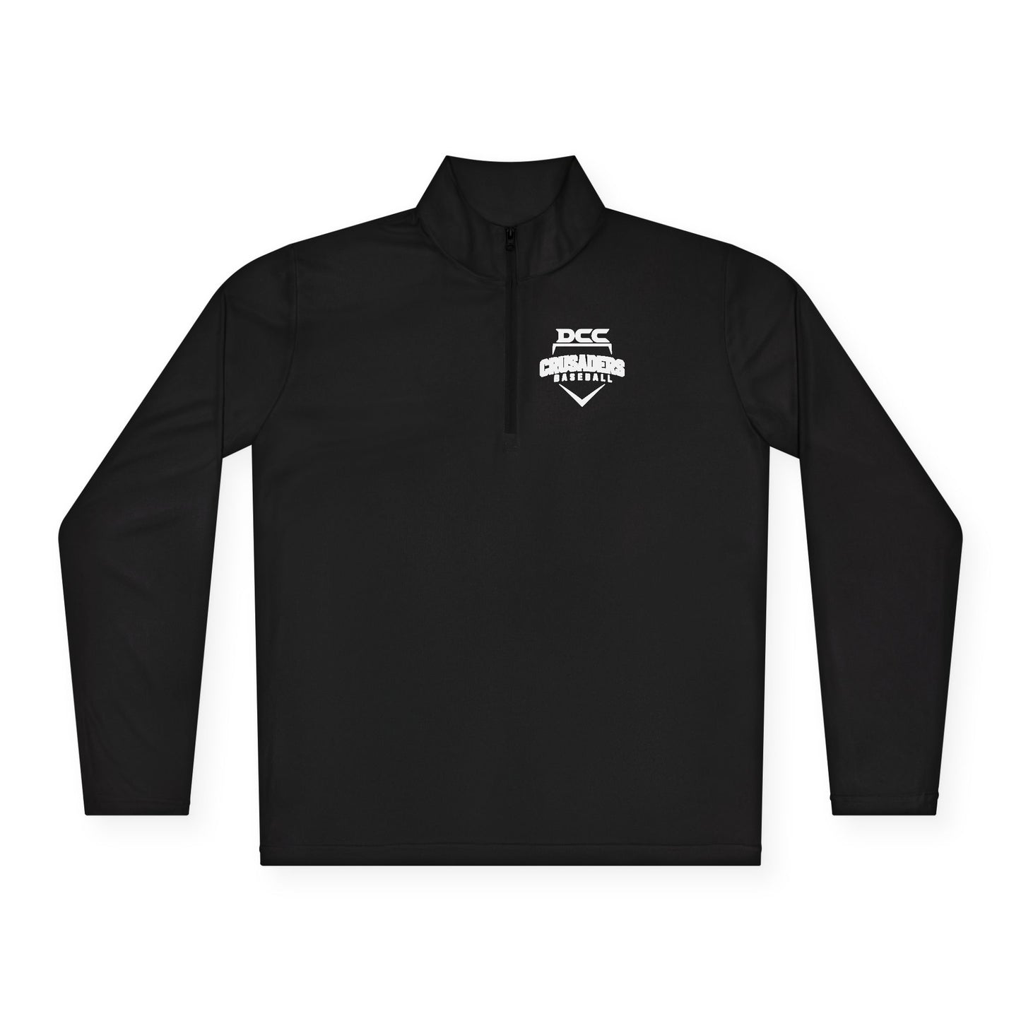 DCC - White Logo - Unisex Quarter-Zip Pullover