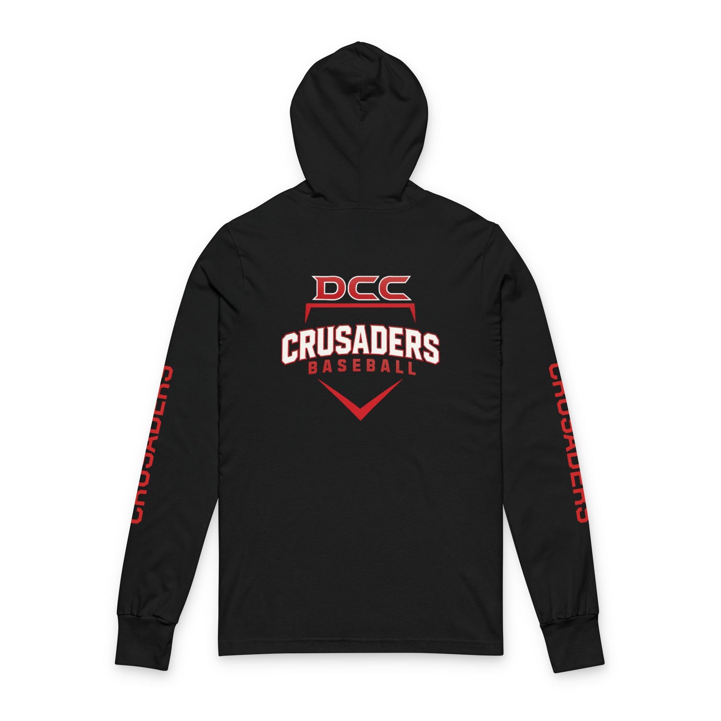 DCC - Black - Unisex Hooded Long Sleeve Tee