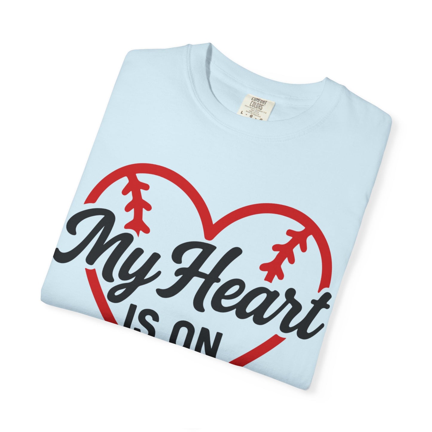 BC - My Heart Is On The Field - Unisex Garment-Dyed T-shirt