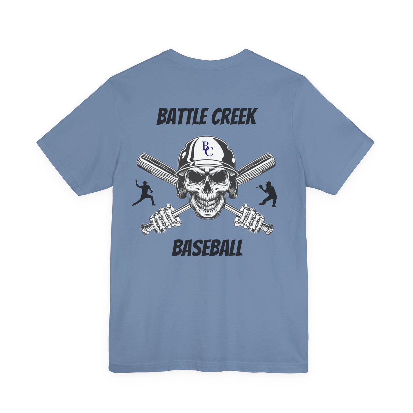 Battle Creek baseball Crossbones - Unisex Jersey Short Sleeve Tee