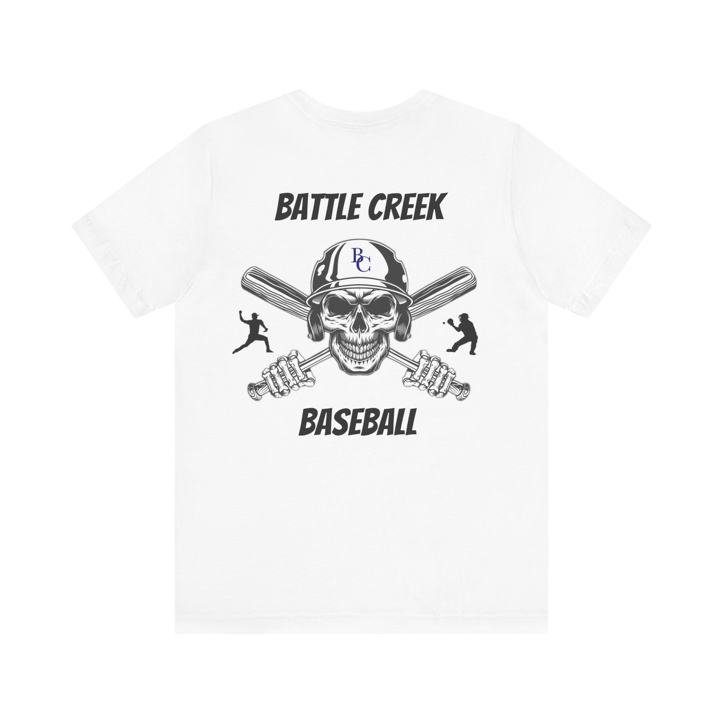 Battle Creek baseball Crossbones - Unisex Jersey Short Sleeve Tee